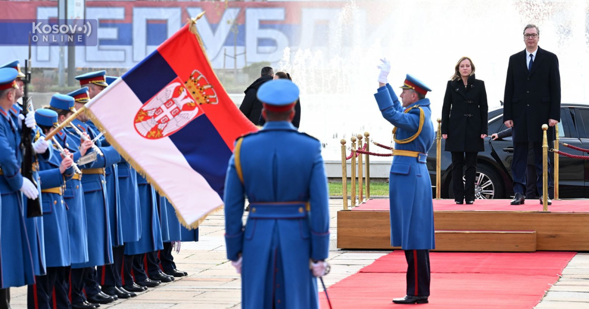 Vučić dočekao Đorđu Meloni uz najviše državne počasti Kosovo Online